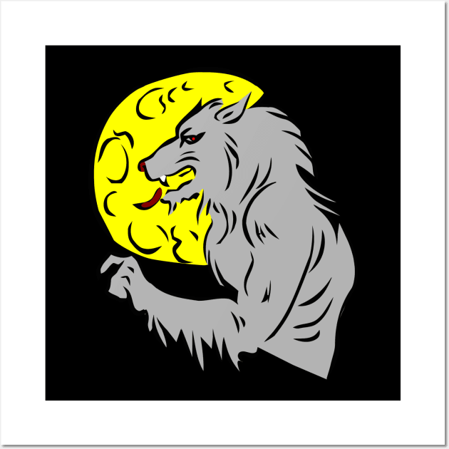 Halloween Werewolf Wall Art by holidaystore